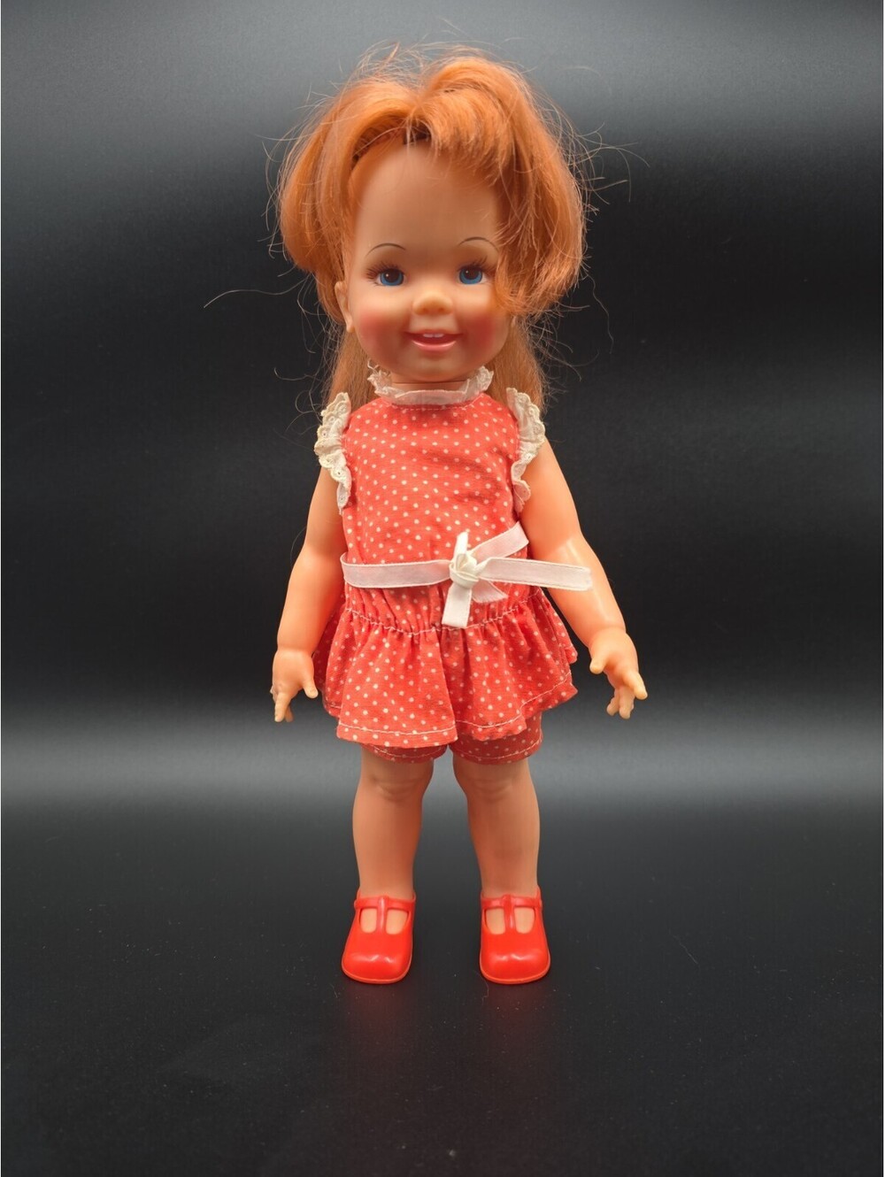 Ideal 1971 Crissy CINNAMON Little Sister 12" Grow Hair DOLL in Outfit & Shoes